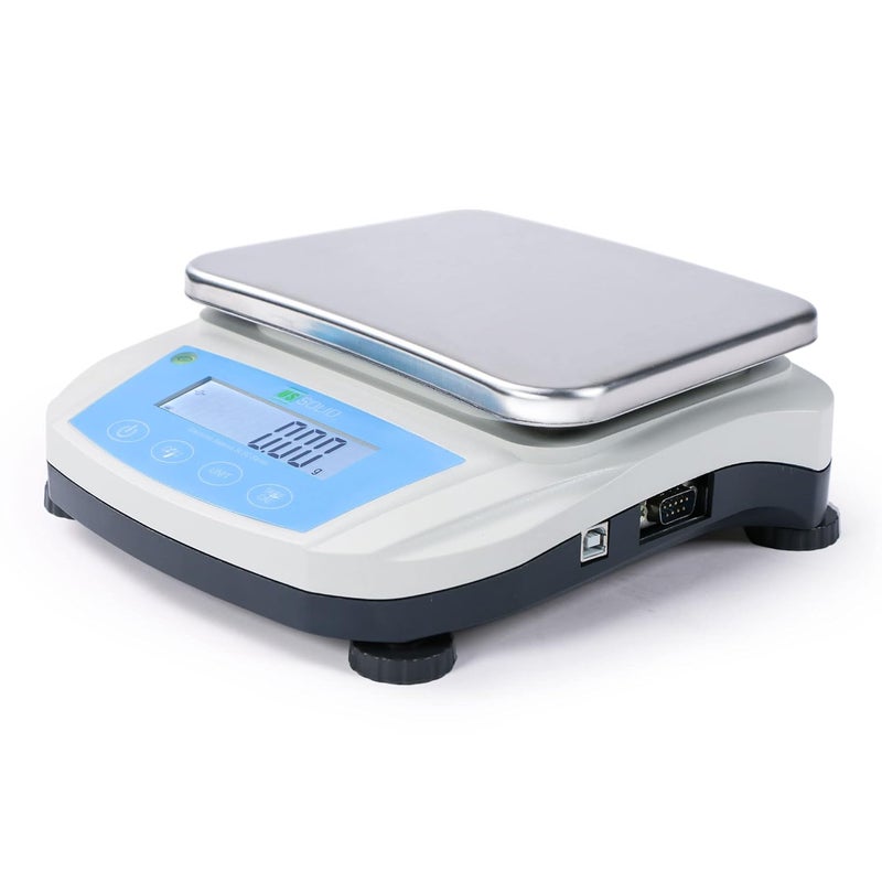 U.S. Solid Precision Lab Scale 5000g x 0.01g Analytical Balance USB RS232 Interface, 19 Measurement Units - Image 1